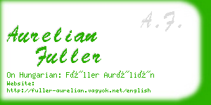 aurelian fuller business card